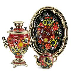 Samovar Acorn in the set "Sunflowers" 110V