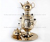 Samovar 3 l "Bank" with an ornament in the set