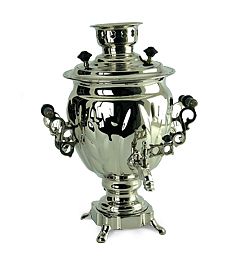 3 Nickel plated brass samovar "Acorn" 220V