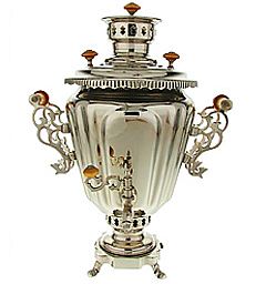 Samovar "Glass" flame 7 liters