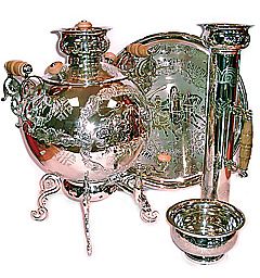 Samovar in a set of "three"